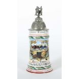 Reservistenkrug Porzellan, 0,5 l,