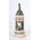 Reservistenkrug Porzellan, 0,5 l,