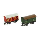 2x Tierwagen Märklin, Spur H0, 1x