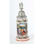 Reservistenkrug Porzellan, 0,5 l,