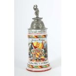 Reservistenkrug Porzellan, 0,5 l,