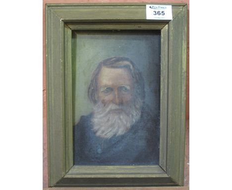 British School, portrait of a bearded gentleman, oils on canvas.  Framed.(B.P. 24% incl. VAT)