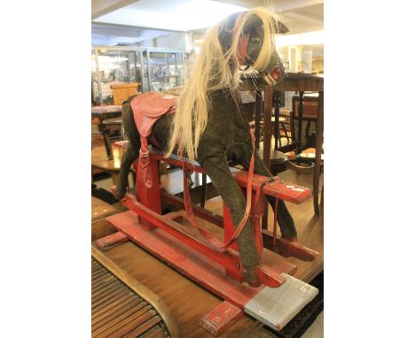 Vintage painted wooden child's rocking horse.(B.P. 24% incl. VAT)