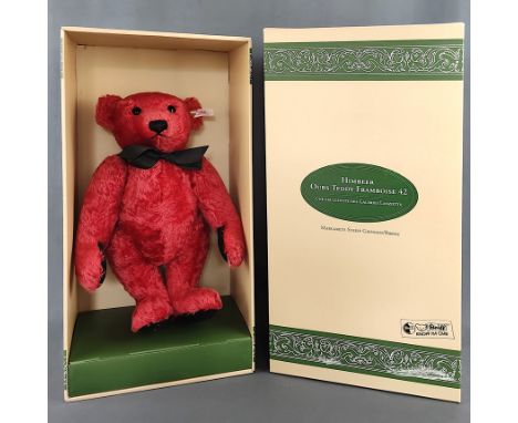 Steiff Teddybär "Framboise", "Himbeer ours Teddy Framboise 42", Steiff für die Galeries Lafayette, Paris, Ex. 379/1500, mit F