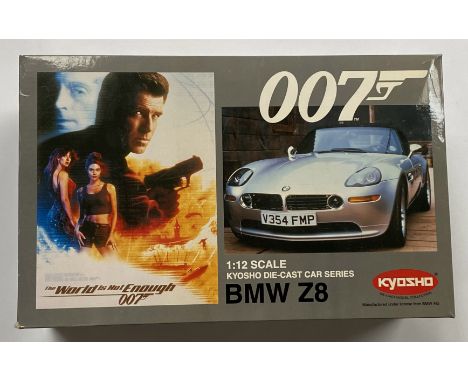 Kyosho 1:12 Scale James Bond The World Is Not Enough BMW Z8 model, boxed.