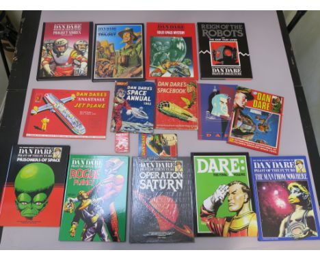 Dan Dare large collection including many deluxe collectors edition hardback Dan Dare books with Operation Saturn still sealed