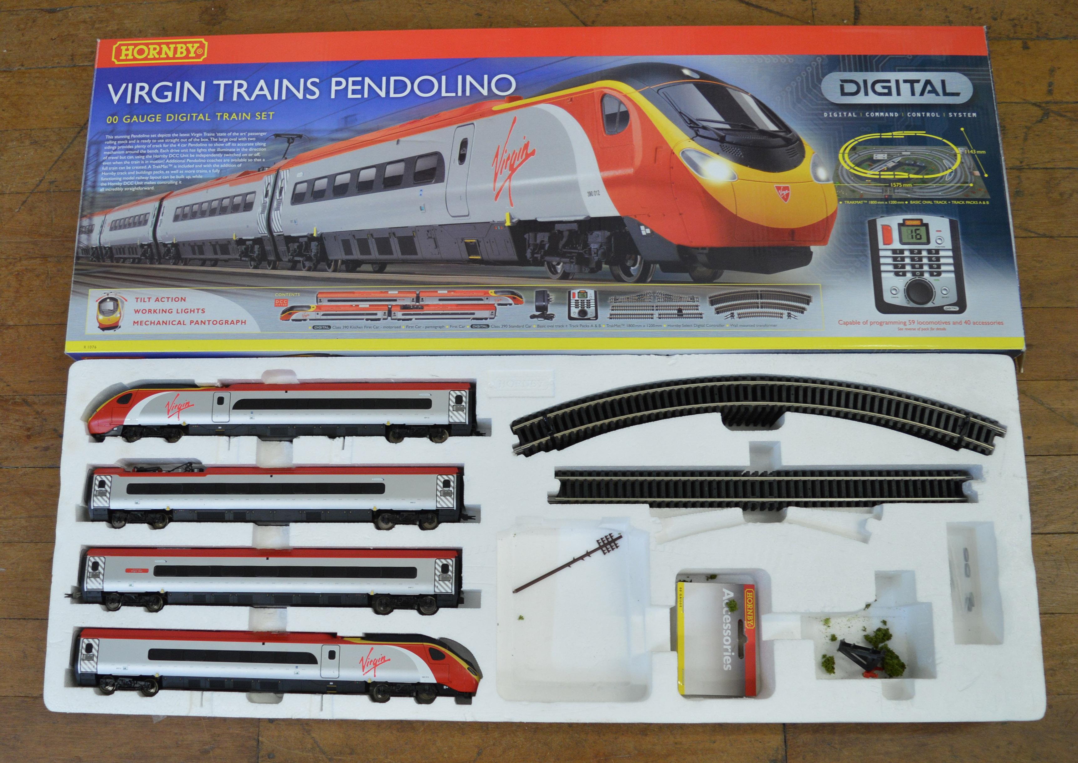 OO gauge 4 Hornby starter train sets.