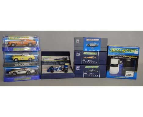 8x Scalextric models including Limited Edition Legends examples, all boxed.