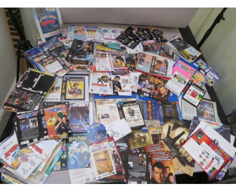 VHS video sleeves many in Rexel folders inc first release James Bond ex-rental, promotion sleeves titles include Dr Who and t
