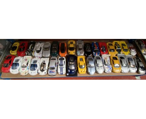 53 unboxed diecast model cars - mostly 1/18 scale.