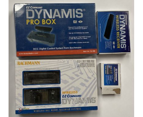 Bachmann E-Z Command Dynamis Pro Box and Wireless DCC Model Railroad Control set, both boxed and sealed, together with matchi