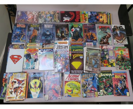 DC comics modern age collection including Action Comics #1 (reprint), Harley Quinn #1, Justice League Adventures #1, Justice 
