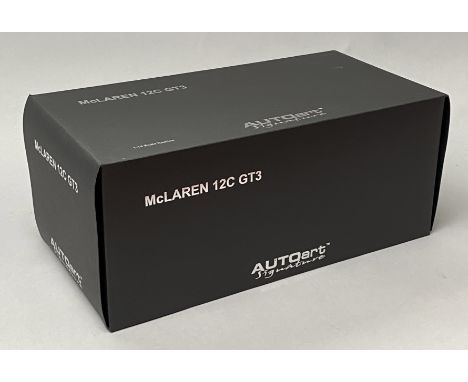 AutoArt Signature 1/18 scale McLaren 12C GT3. Boxed.CONDITION REPORT: sealed in polystyrene inner box. Outer box is excellent