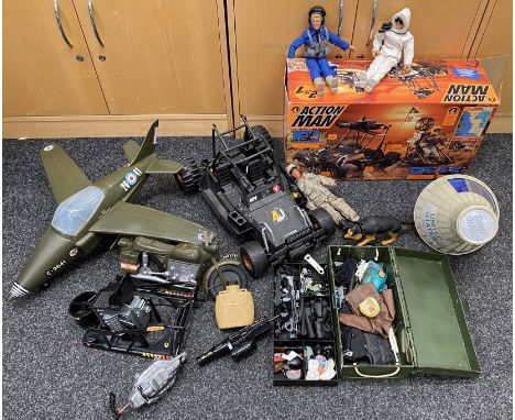 Quantity of vintage and modern Action Man vehicles including Palitoy Action Man Space Capsule.&nbsp;[NO RESERVE]