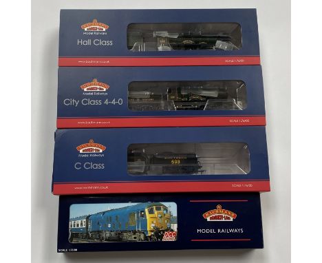 OO gauge: 4 Bachmann Branch-Line locomotives, all boxed. (4)