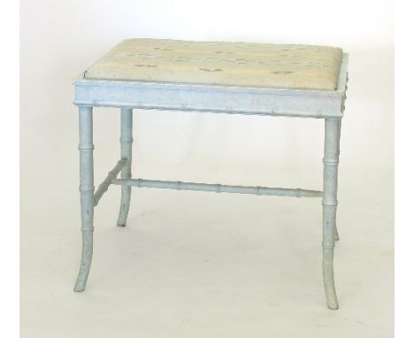 A simulated bamboo stool 