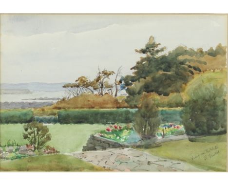 R Fowkes/View from the Wall/signed and inscribed/watercolour, 26cm x 37cm/and another watercolour landscape by the same hand/