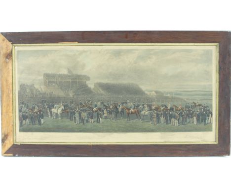 T L Sanger after H Barraud/Punchestown, 1868 Royal Visit/colour print, 43cm x 101cm/and sundry prints including equestrian su