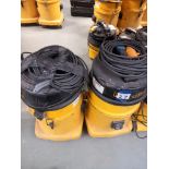 2x dry industrial vacuum cleaners (The items in this lot have been utilised in Asbestos removal