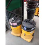 2x dry industrial vacuum cleaners (The items in this lot have been utilised in Asbestos removal