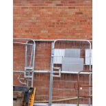 Pedestrian & vehicle site gates & qty of rubber stands