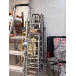 9x various step ladders