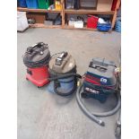 3x various industrial vacuum cleaners (The items in this lot have been utilised in Asbestos
