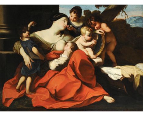 STUDIO OF CARLO CIGNANI  THE FIVE SENSES  oil on canvas, 146 x 195cmProvenance: Bruton, Knowles & Co, By direction of Sir Lan