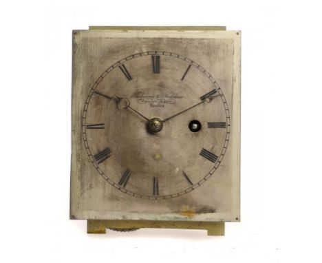 A REGENCY ROSEWOOD TIMEPIECE BY PARKINSON & FRODSHAM, C1830  the silvered dial and backplate engraved Parkinson & Frodsham Ch