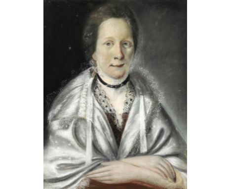 BRITISH SCHOOL, 18TH CENTURY PORTRAIT OF A LADY WITH A GUITAR; PORTRAIT OF A LADY WITH HANDS CROSSED; PORTRAIT OF A LADY AND 