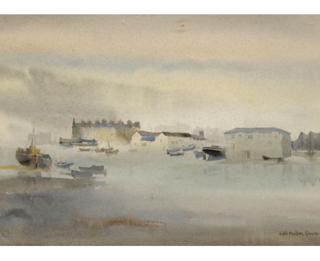 † SYBIL MULLEN GLOVER, RI, ARWA, RMSA (1908-1985) COUCH'S MILL LOSTWITHIEL; SUTTON POOL  two, both signed, signed again and i