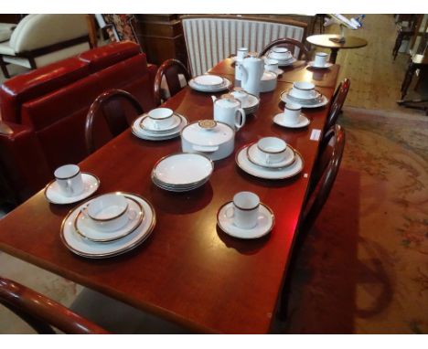 An extensive German made Thomas dinner service, comprising: two tureens, coffee pot, teapot, coffee cups, tea cups and saucer