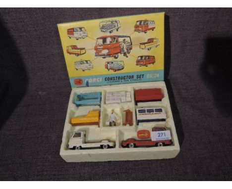 A Corgi diecast Gift Set no24, Constructor Set GS/24 Commer 3/4 Ton Chassis, appears complete in original box