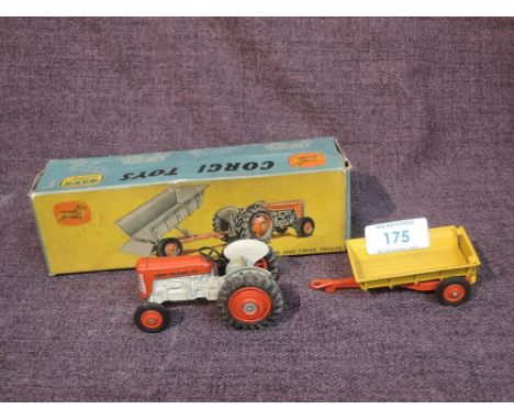 A Corgi diecast Gift Set No 7, Massey-Ferguson 65 Tractor and Tipper Trailer, in original box
CONDITION REPORT
No inner card 