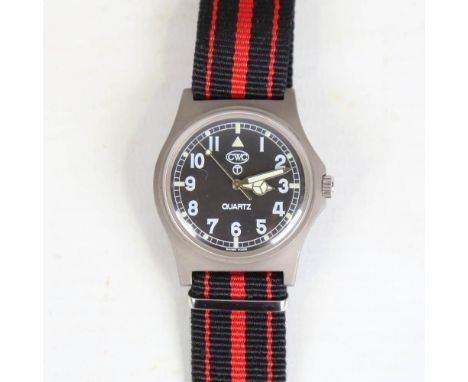 CWC - a stainless steel British Military Issue Royal Navy G10 quartz wristwatch, ref. 0552/6645-99 5415317, circa 1990, black