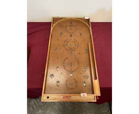 A bagatelle board