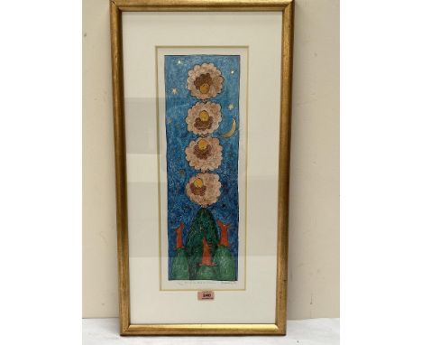 JOHN. K. JAMES. BRITISH CONTEMPORY  Four of Us, Three of Them...Signed, inscribed and numbered 116-650. Lithograph 21½' x 7½'