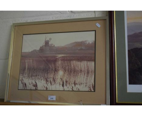 PHOTOGRAPHIC PRINT,  'REFLECTIONS IN THE REEDS, CLEY', F/G