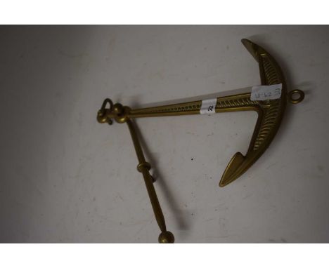 BRASS ANCHOR FORMED HANGING SCALE