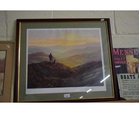 GERALD COULSON, COLOURED PRINT, 'TIME FOR HOME', SIGNED IN PENCIL