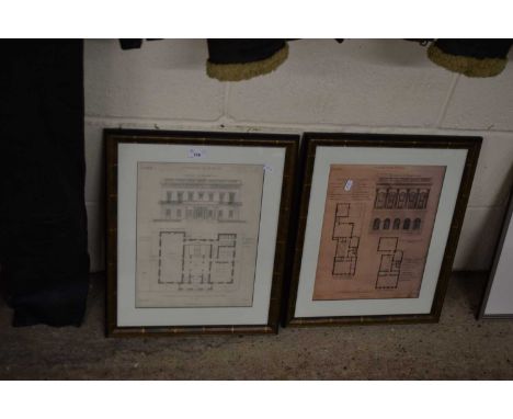 FRAMED ARCHITECTURAL PRINT, ATHENAEUM CLUBHOUSE AND THE ARTHUR CLUBHOUSE (2)