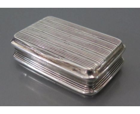 A George III Silver Snuff Box, Birmingham 1812, TS, 55g 