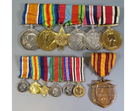 A WWI and WWII Six Medal Group awarded to K.47995 R.C.BELL. STO.2. R.N. comprising War and Victory Medals for both wars, 39-4