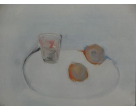 After Nicolas de Stael (1914-1955), Persimmons, colour print, bearing labels verso. H.70 W.84cm 