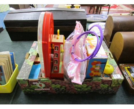 Box of vintage toys to include Chad Valley