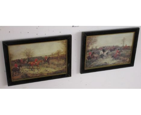 Pair of hunting prints