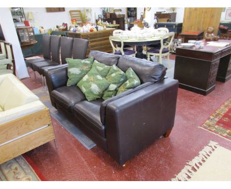 2 seater leather sofa