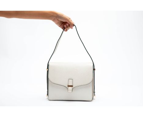 A VICTORIA BECKHAM HARPER SHOULDER BAG
With extended shoulder strap, grained buffalo leather with contrast calfskin sides, li