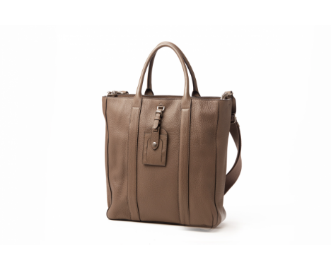 A MULBERRY LIGHT GREY 'MATTHEW' LEATHER TOTE Grey  100% leather  With original dust bag MULBERRY 35cm wide x 38cm high x 10cm
