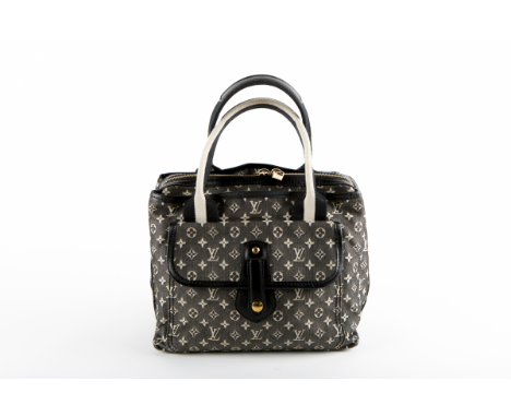 A LOUIS VUITTON MONOGRAM MINI LIN MARY KATE HANDBAG Canvas with exterior front pocket with snap closure, and gold-tone hardwa